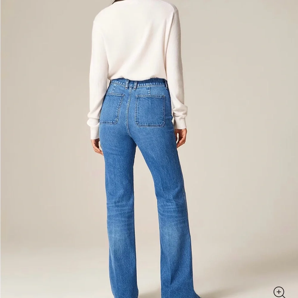 J Crew Vintage Flare Jean with Flap Pockets Size 27 NWT $158 Bangkok Wash Womens - Picture 4 of 15